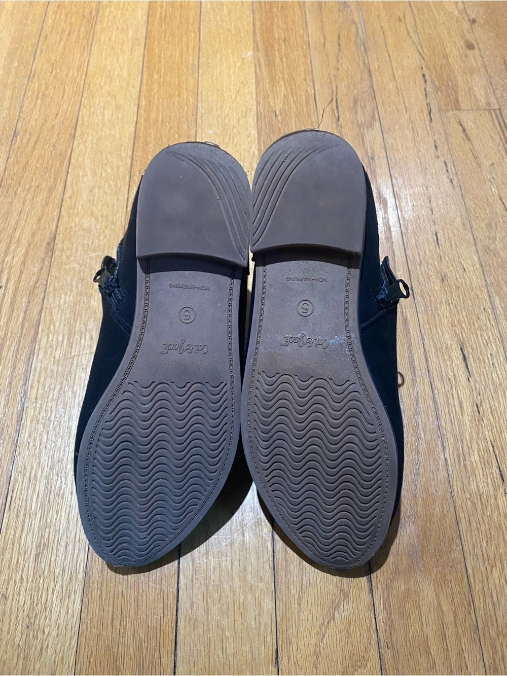 Cat & Jack Black Ankle Booties with Side Zip